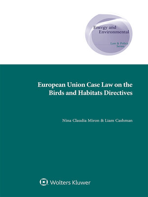 cover image of European Union Case Law on the Birds and Habitats Directives